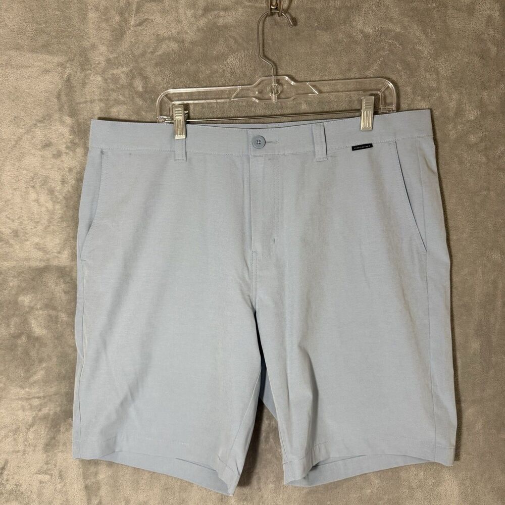 Travis Mathew Shorts Men Golf Performance Chino Prep Light Blue Size 40 NO TAG